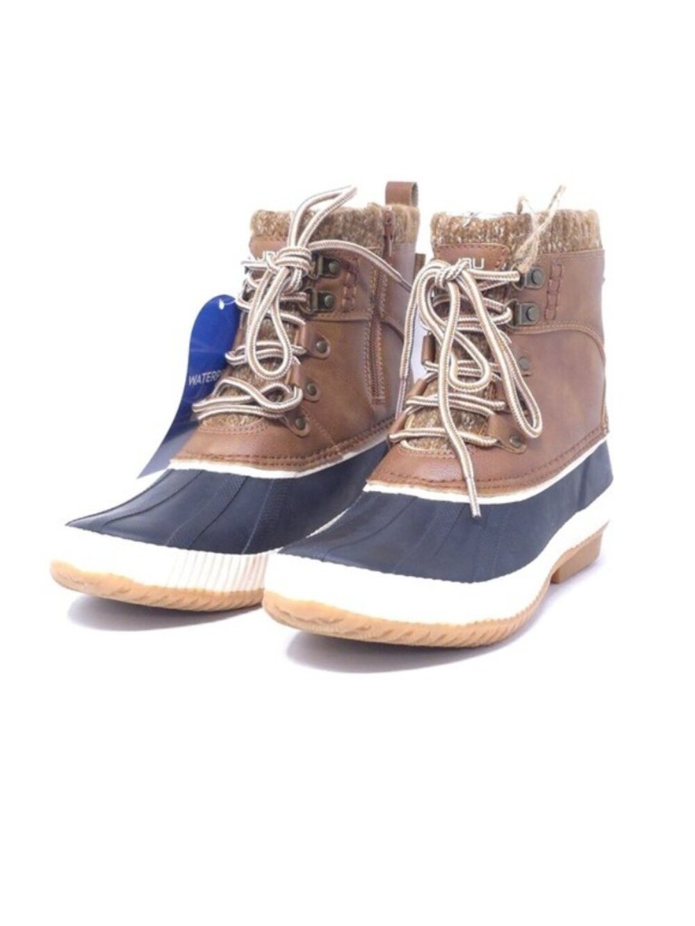 JBU Casey Waterproof Mid Calf Boot Taupe/Dark Taupe Size 8M